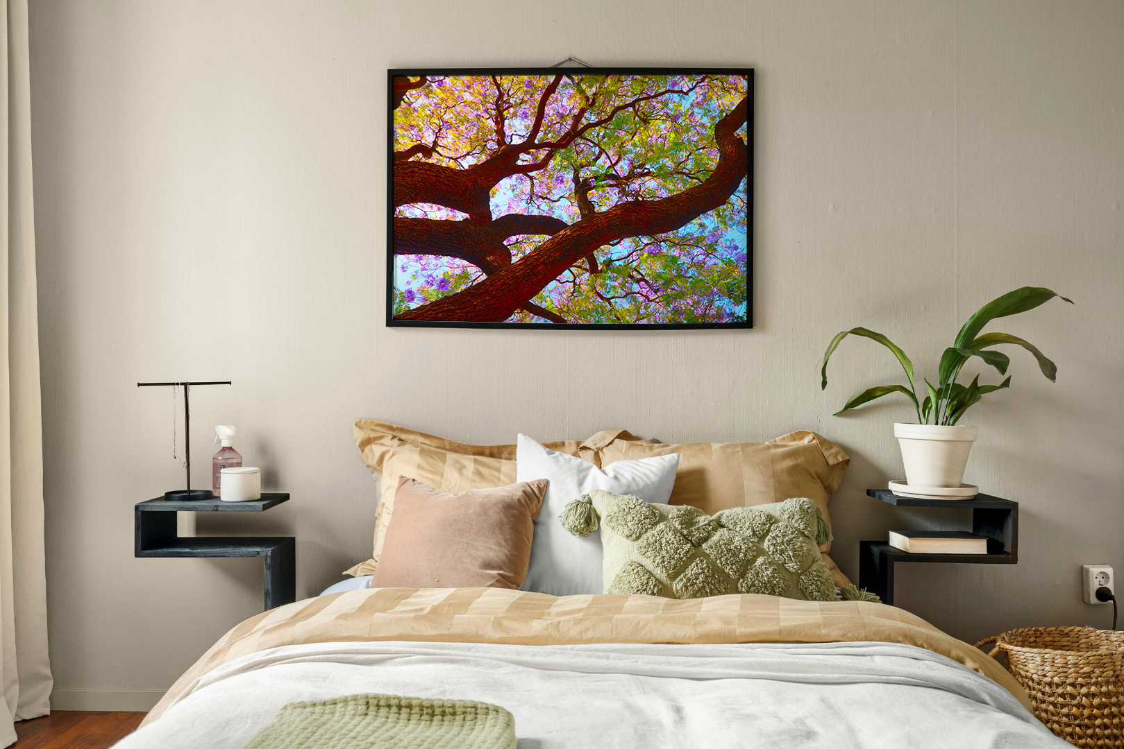 Jacaranda Bloom original abstract contextualised office art modern decor photo print by Blair Montague Drake